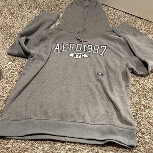Aeropostale Gray Hoodie with 1987 Design